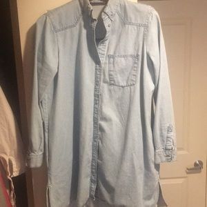 Zara denim shirt dress